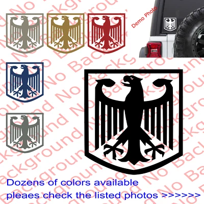 GERMAN EAGLE FLAG Vinyl Die Cut Decal for Europe Car Window BMW Benz AM002