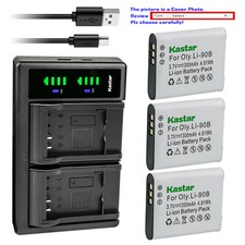 Kastar Battery LTD2 Charger for Olympus Li-90B Li-90C Olympus Tough TG-Tracker