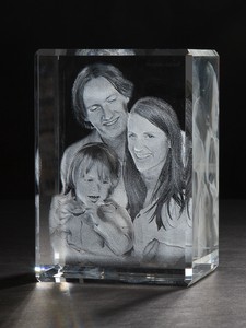 Laser Foto Im 3d Glas Block Venezia 130x90x75mm Glasfoto Bilder Geschenk Ebay