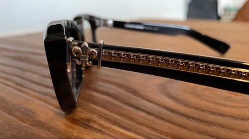 USED CHROME HEARTS SEE YOU IN TEA SUNGLASSES WELLINGTON COMPLETE Black Frame - Picture 9 of 13