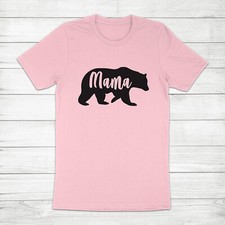 Mama Bear Christmas Gift for Mom Mother's Day Matching Family Unisex Tee T-Shirt
