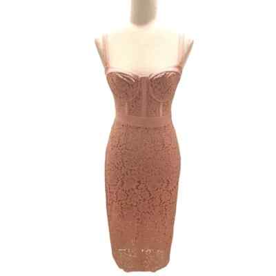 Express Clothing Women's Pink Piped Lace Midi Dress Size 0 | eBay Express Clothing Women's Pink Piped Lace Midi Dress Size 0 | eBay