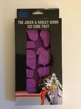 NEW! DC Comics Harley Quinn & Joker HAHA Ice Cube Tray Soft Flexible