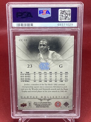 2012 MICHAEL JORDAN PSA 10 AUTHENTIC CANVAS COLLECTION #CC13 RARE