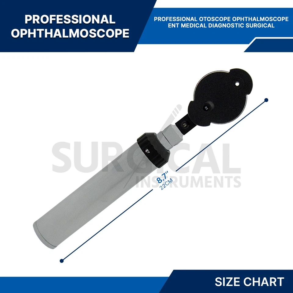 Conjunto de Otoscopio y Oftalmoscopio Otorrinolaringología Diagnóstico Médico Quirúrgico Grado Alemán Foto 3 de 4