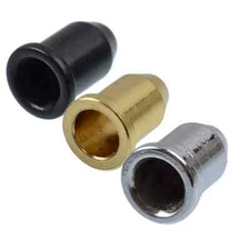 Guitar String Mounting Ferrules Choose Qty 1-7 Thru Body 1/4" Chrome Black Gold