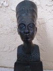 Antique/Vintage Nefertiti Metal Sculpture — photo 2