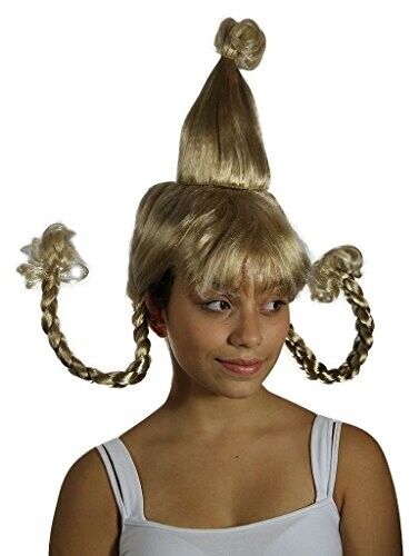 New! Cindy Lou Who Wig! The Grinch Christmas Halloween Cosplay One Size Fits All