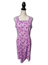 VTG 90 Floral Dress Womens Sz 10 Cottagecore Ditsy Floral Coquette Sheath