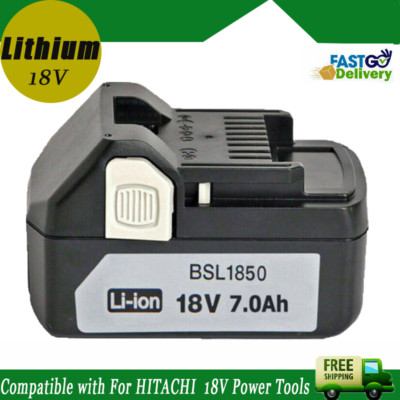 7.0AH Battery BSL1830 For Hitachi 18V Lithium BSL1850 BSL1815X BSL1840 Battery