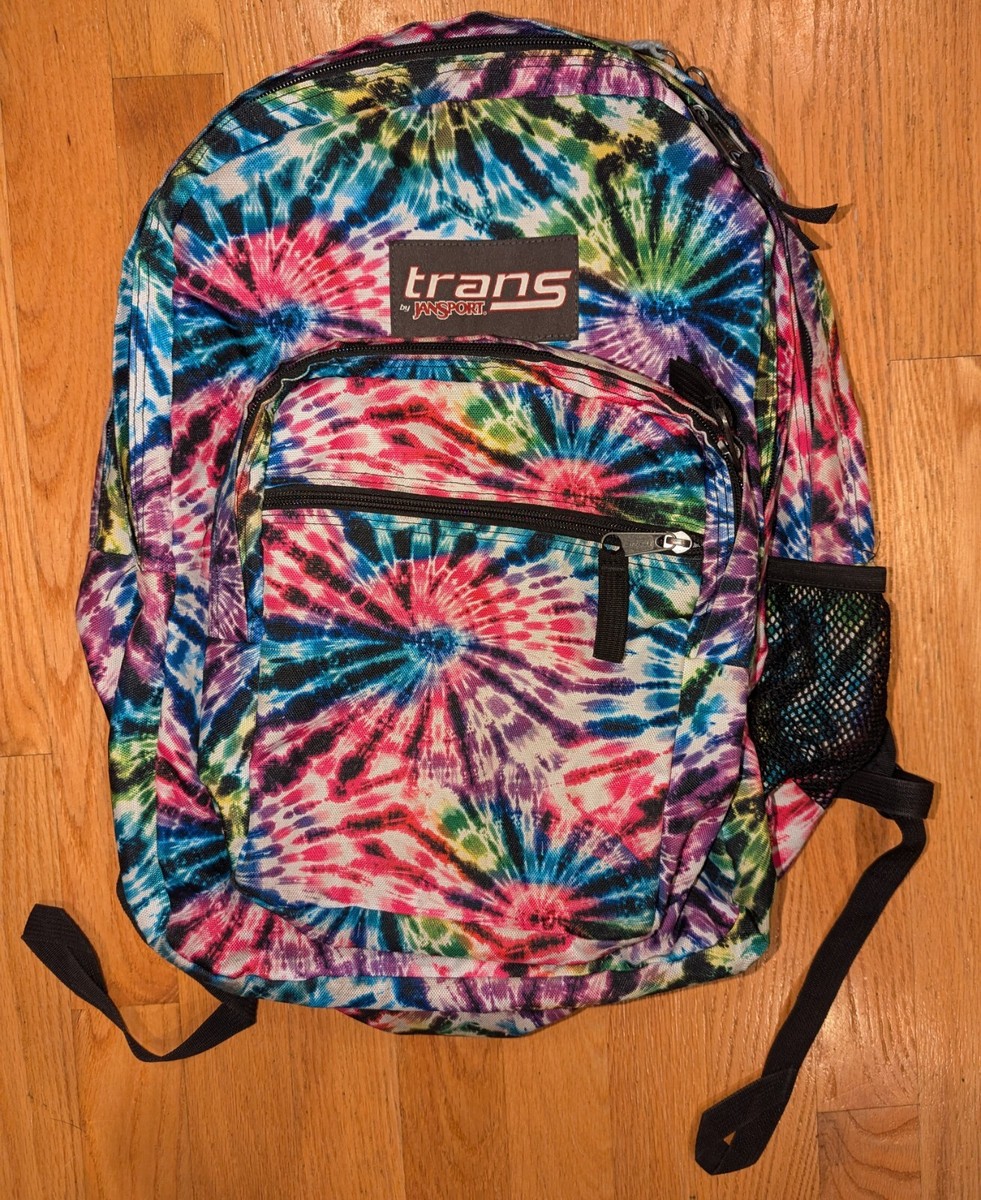 JanSport Rainbow Tie Dye School Backpack Journeys Laptop Colorful