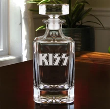 Etched Kiss Decanter Gift - Set Available