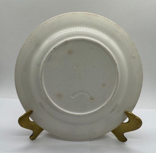 ANTIQUE STAMPED SIGNED EDGE, MALKIN & Co STAFFORDSHIRE ABC PLATE 19th Century 7" - Picture 5 of 11
