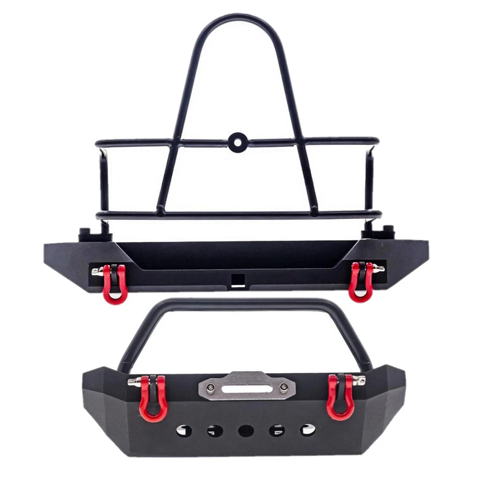 Metal Front Rear Bumper For 1/10 RC Axial SCX10 90046 SCX10 III AXI03007 Crawler - Image 4 of 4