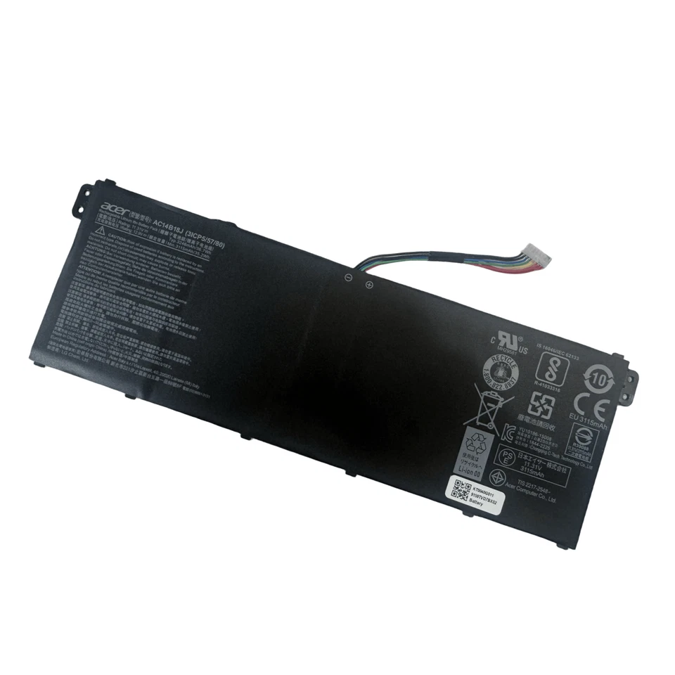 Batería Original AC14B18J Para Acer Aspire E3-111 E3-112 E3-112M ES1-511 ES1-512 Foto 2 de 4