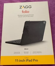 ZAGG Folio Bluetooth Backlit Keyboard Case iPad Pro 11, OBN!!