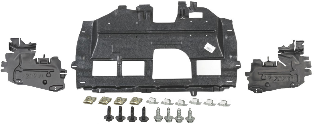 Plaque sous moteur avec fixations pour Peugeot 207 diesel et essence de 2006 à 2009