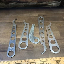 Vintage lot of 5 LCN & other Multi-Wrenches Gas, Plumbing, Bicycle