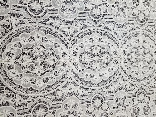 Vintage Soft Cotton Hand Crocheted Tablecloth 92x62 inches - 第 12/12 張圖片