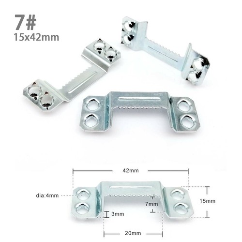 25/100pcs Saw Tooth Picture Photo Oil Painting Frame Wall Hook Hanger with Screw - Picture 8 of 17