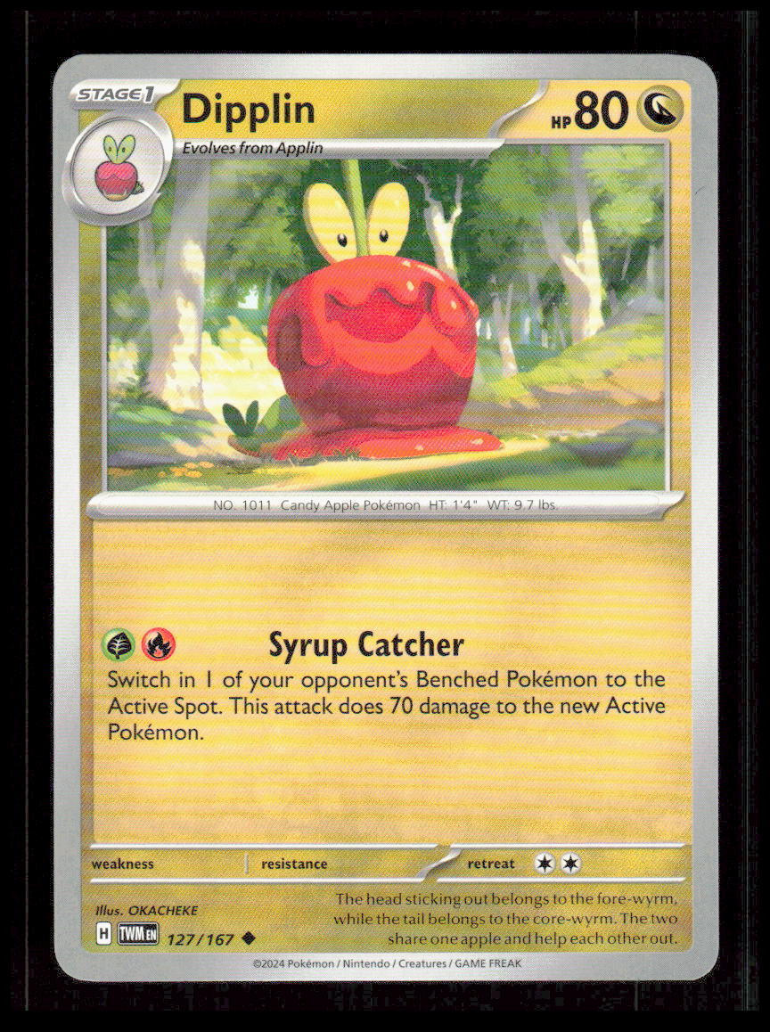 Dipplin 127/167 SV06: Twilight Masquerade Pokemon tcg Card CB-1-9-D-18