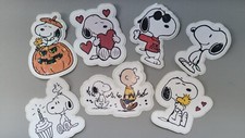Holographic Peanuts Snoopy Beagle Camp Snoopy Decal Joe Cool Set of 7 Stickers