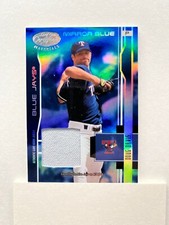 2003 Leaf Certified Materials Doug Davis #192 Mirror Blue Materials /100 MEM A8