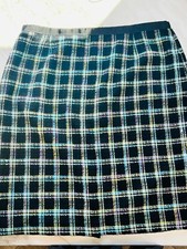Vintage Requirements Women's Plaid Tweed-Look Size 16 Skirt