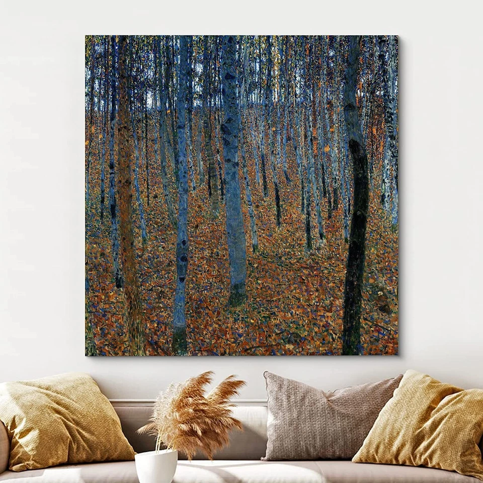 24"x24"-Gustav Klimt Wall Art Canvas Print - Beech Grove - Image 2 of 4