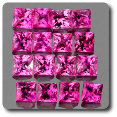 Saphir Rose Ceylan 0,06 Carat – Pierre Précieuse 2 Mm, Qualité IF-VVS1, Vente à L'Unité