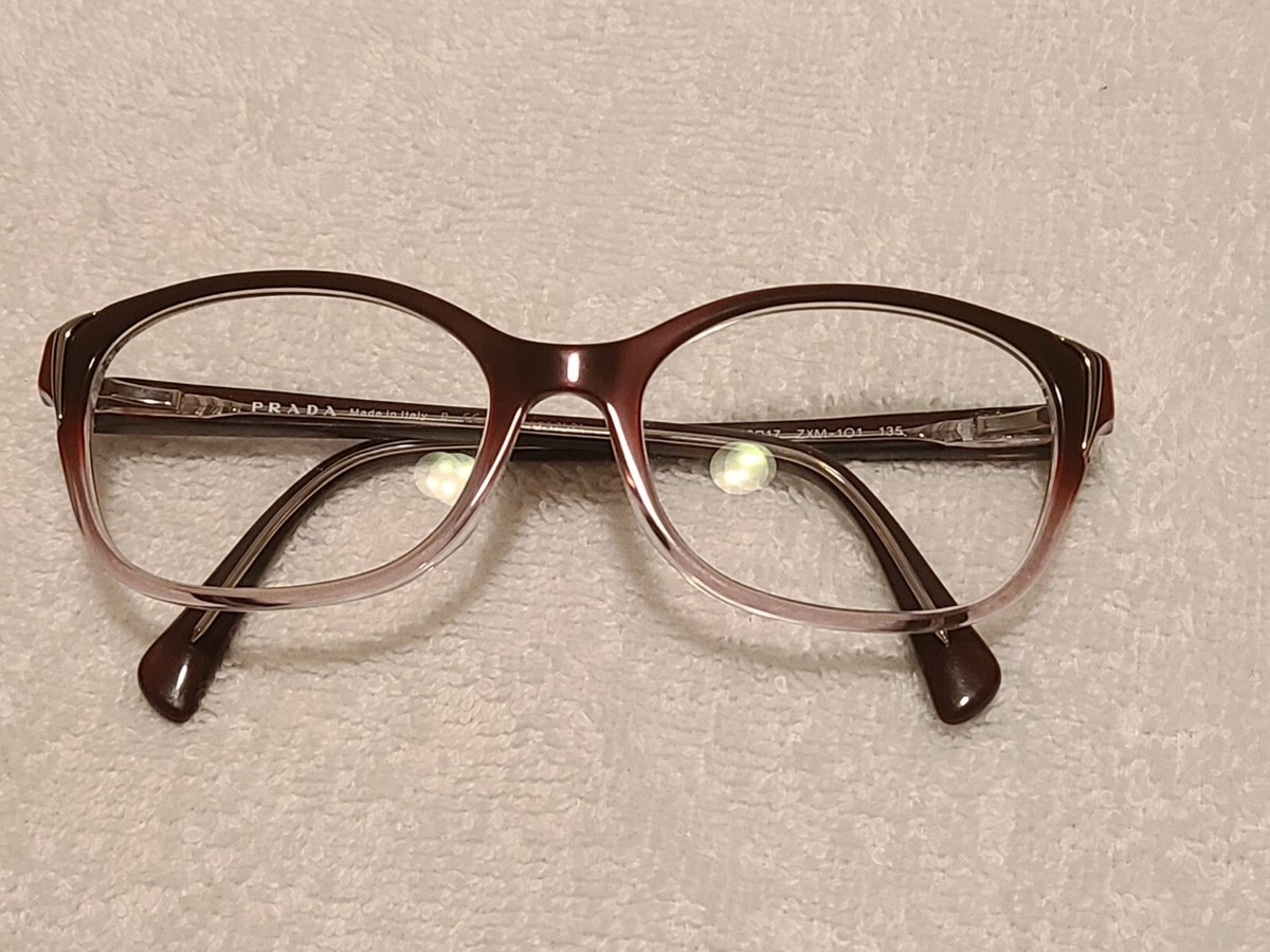 PRADA VPR130 Color ZXM 101 Burgundy Eyeglasses 54-17 [ ] 135