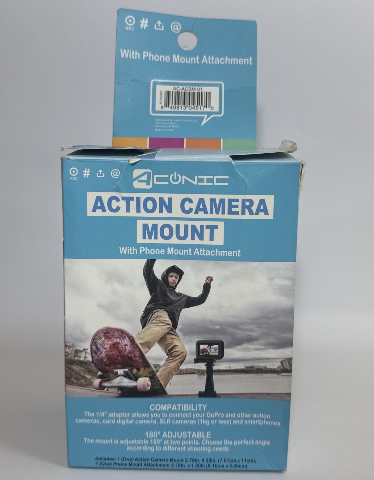 Action Camera Mount with Phone Holder AC-ACSM-01(A2)  -image