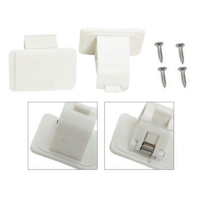 2pcs Wall Mounted Fishing Rod Storage Clips Clamps Holder Rack