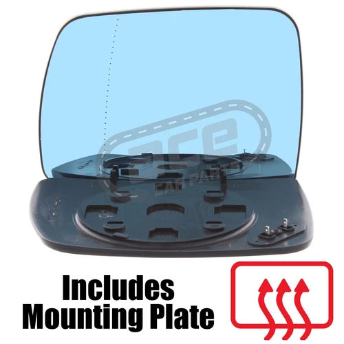 BMW X5 E53 2000-2006 Heated Wide Angle Wing Mirror Glass Passenger Side Clip On