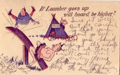 1907 IF LUMBER GOES UP WILL BOARD BE HIGHER? Peyton illustration