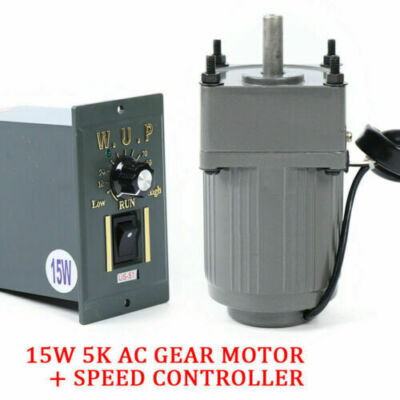 110V Gear AC Motor Reduction Gearbox W/ Speed Controller Single-phase 270RPM/min
