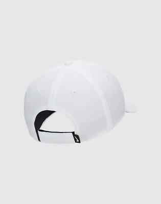 Nike Club Unstructured Futura Size M/L White Black Hat Wash
