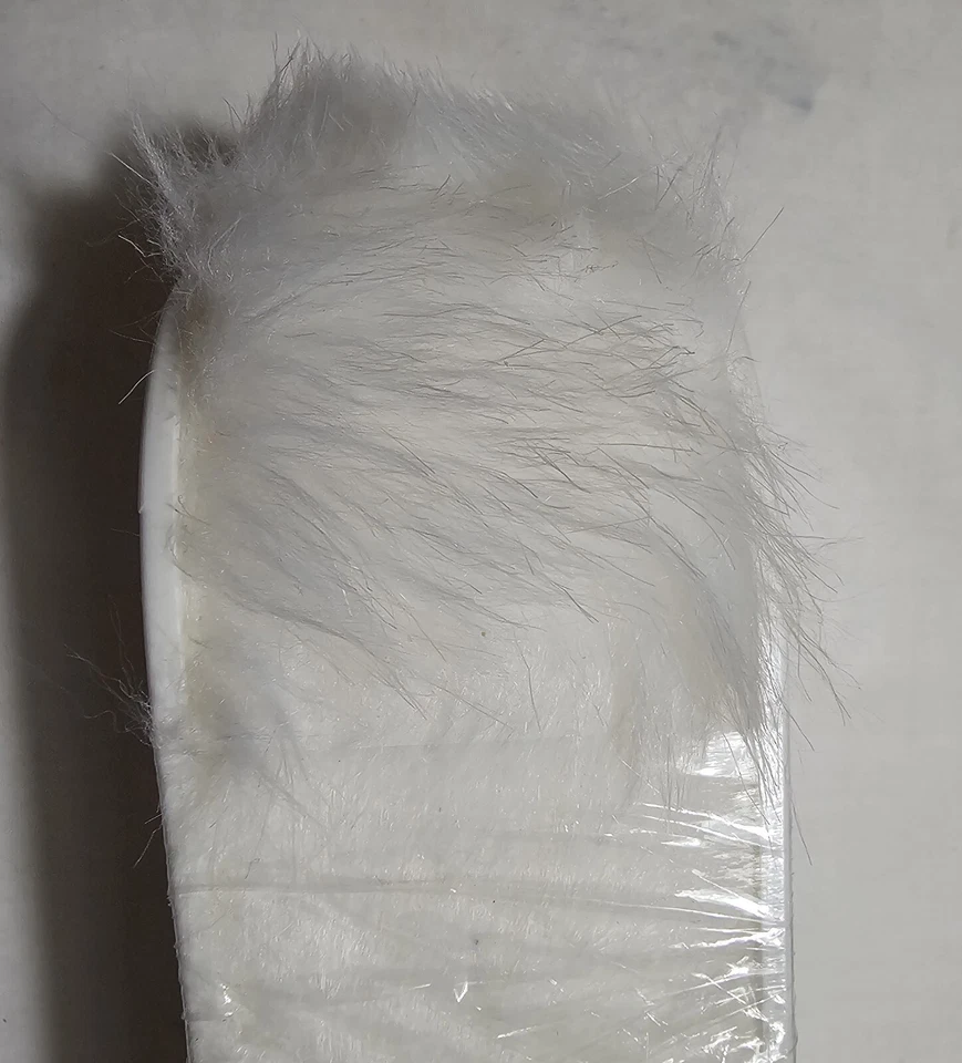 White Faux Fur Trimming Trim, 5 Continuous Yards On Spool Crafts Costumes 2" USA - Image 3 of 4