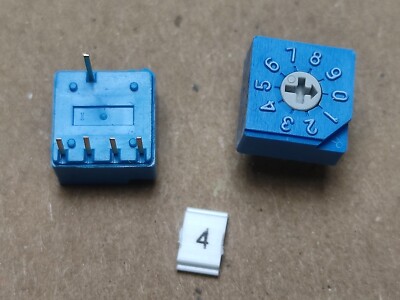 3St - S 2010A Drehschalter - 10-stellig 100 mA - 5 V SWITCH ROTARY DIP  0.1A 5V