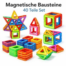 Magnetische Bausteine 40 Teile kinder Magnetspielzeug Lernspiel
