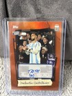 Valentin Castellanos Auto 22/25 National Debut Card. Topps Argentina Focus