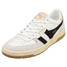 Gola Hawk Womens Casual Sneakers in White Black - 10 US
