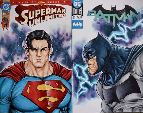 Original Custom Blank Sketch Cover Comic Artwork DC Marvel Image Commissions - product listing photo