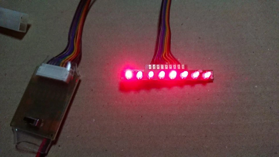 Knight Rider Led Front Scanner Set Red Rc Car Upgrade Part Programmable Light - Image 2 of 4