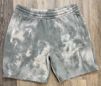 adidas Originals Adicolor Fleece Trefoil Shorts Watercolor Tie-Dye Size Medium