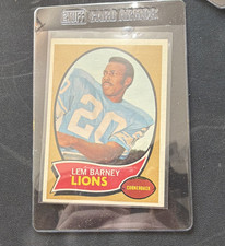 Topps Lem Barney Rookie #75 Detroit Lions NFL Football Card 1970. rookie card picture