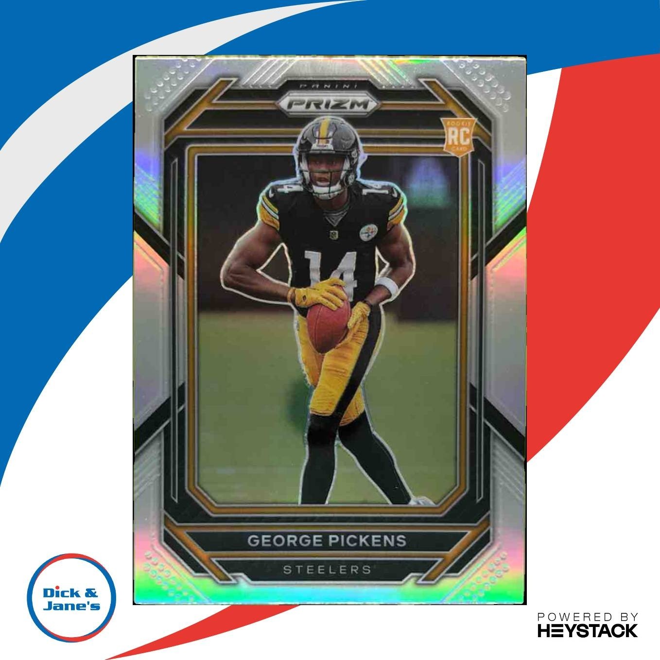 2022 Panini Prizm George Pickens Silver #329 RC Pittsburgh Steelers