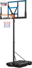 46" 10FT Basketball Hoop Outdoor - Portable Basketball Goal Adjustable Hoops & G