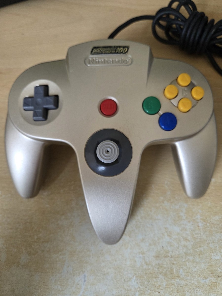 Official Nintendo 64 Controller N64 Nintendo Power 100 [Tested