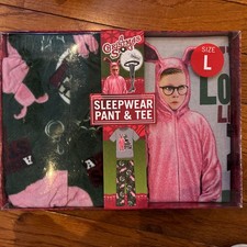 Men's Briefly Stated A Christmas Story Pajama Sleepwear Pant Tee Set NWT L